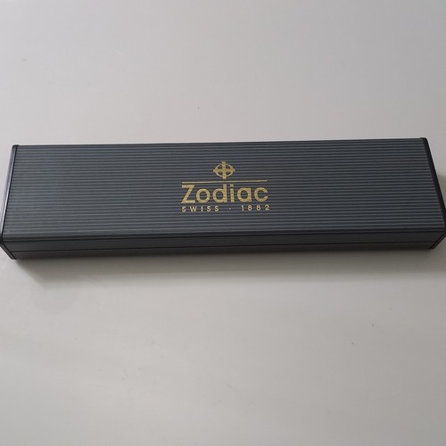 1970s zodiac box grey - box, ribbed
