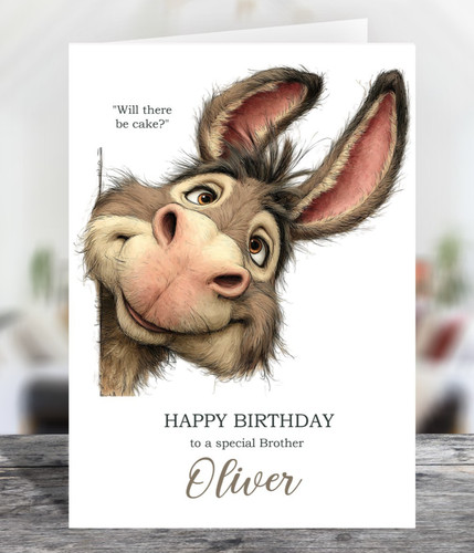 Cute donkey personalised - cute,