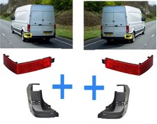 Fits Vw Crafter & Man Tge 2017- On Rear Bumper Corner Right Left Pair
