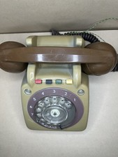 Vintage 1970s GPO / BT Rotary Dial Telephone – Beige – Retro Push-Button Model