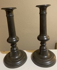 PAIR OF ANTIQUE PEWTER