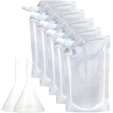 Clear plastic spouted - spouted, alcohol