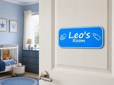 Personalised baby boy door - baby,