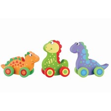 Wooden Push Along Dinosaurs