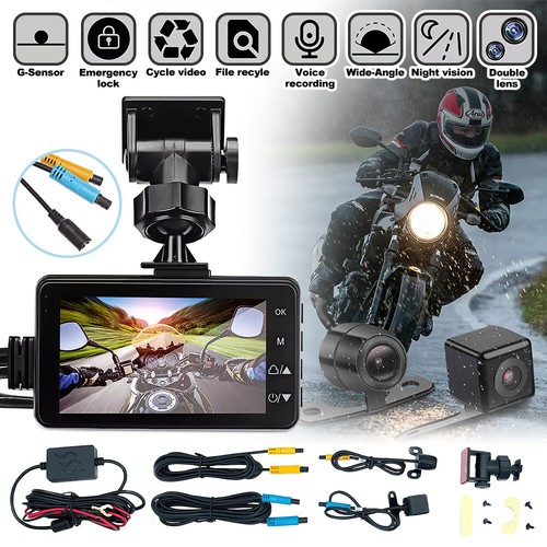 Motorcycle dash cam inch - dash,