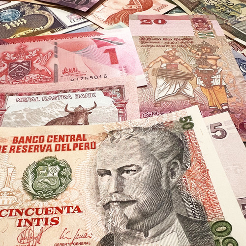 Different banknotes 50 - 50,
