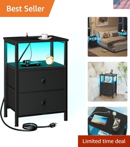 Nightstand with charging - nightstand,