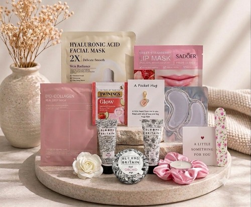 Self care pamper hamper box - care,
