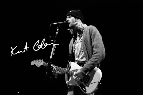 Kurt cobain signed - kurt, print