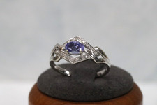 9ct White Gold Tanzanite &