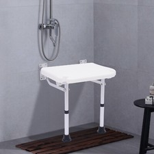 Folding Seat Bath Chair Shower Stool Wall Mounted Shower Seat For Elderly New UK