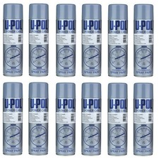 12 x U-Pol Grey  Primer High Build Filler Power Can 500ml Spray Paint Aerosol