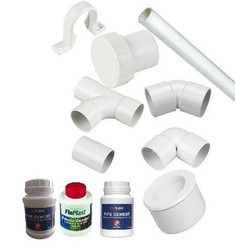 White solvent weld waste pipe - waste,