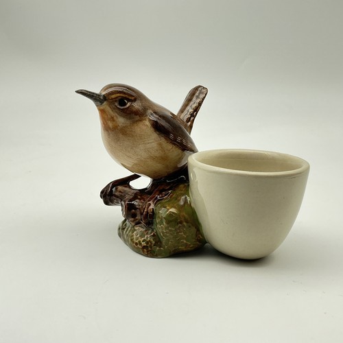 Quail ceramics egg cup detail - quail,
