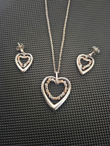Clogau double heart pendant - double,