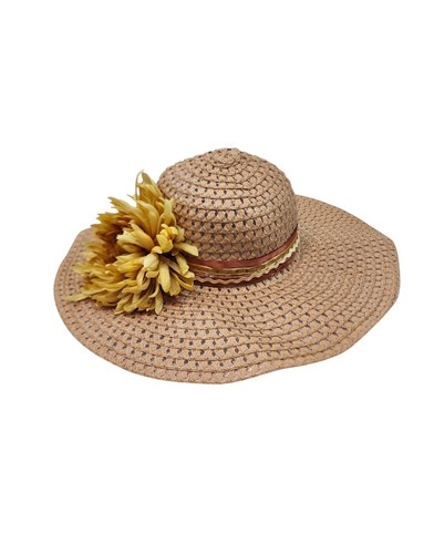Floppy oversized woven sunhat