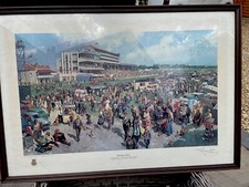 Derby Day Terence Cuneo 1979 Ltd Edition Blenheim Print 182/850 Pencil Signed