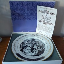 Wedgwood Charles Dickens Mr Fezziwigs Ball Collector Plate Original Box COA 326