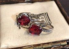 Vintage Style Red Gemstones