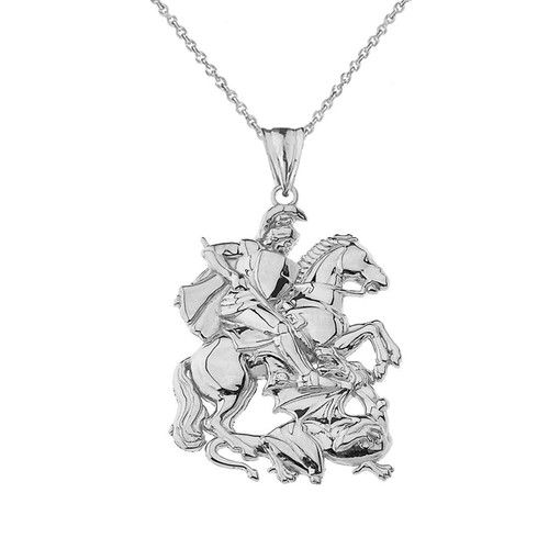 Saint george pendant necklace - saint,