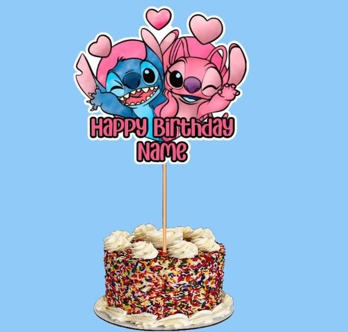 Stitch and angel cake - stitch,