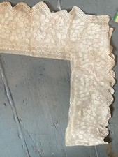 Antique Vintage Lace Edging Table Cloth / Cover 40” Square