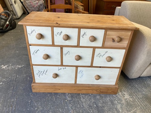 Pine chest drawers - pine, narrow