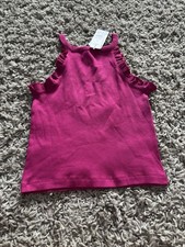 Magenta Pink Cropped Vest With