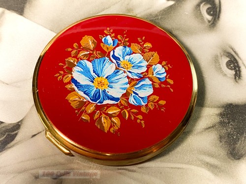 Red and blue floral vintage