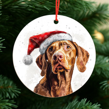 Vizsla Dog Christmas Bauble