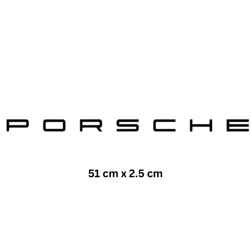 Premium porsche rear badge - rear,