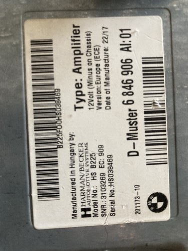Parts bmw harman kardon - m2,