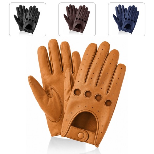 Leather gloves mens gift - gloves,
