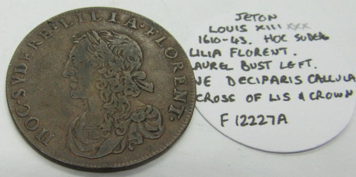 Jeton louis xiii - jeton, laurelatte