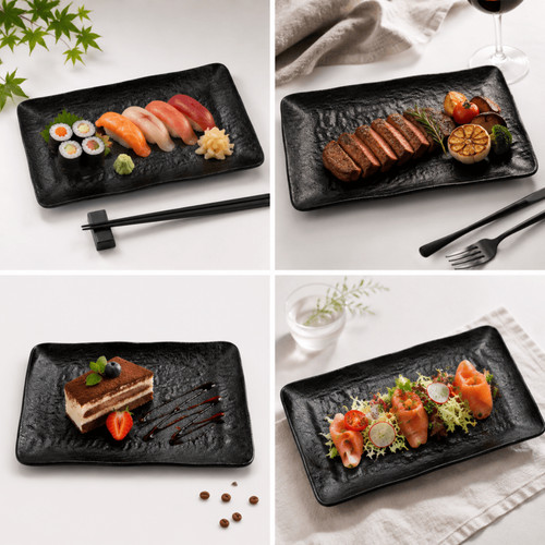 21cm black melamine - 32,