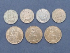 7 HALFPENNIES & PENNIES DATED