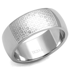 8mm silver band mens thumb