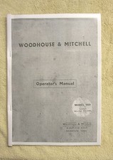 Woodhouse & Mitchell 369 Turret Milling Machine Manual