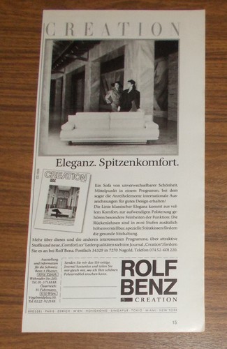 Rare advertising rolf - rare, benz