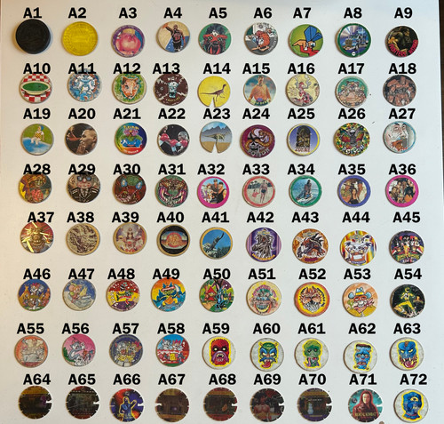 Pogs tazos caps collection - pogs,