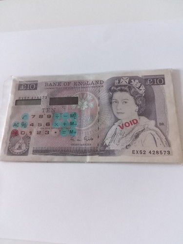 Vintage note shaped - vintage, £10