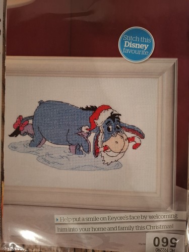 Christmas eeyore cross - christmas, stitch