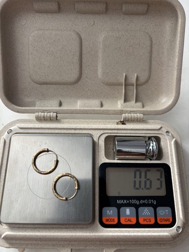 9ct gold 375 hallmarked hoops - hallmarked,