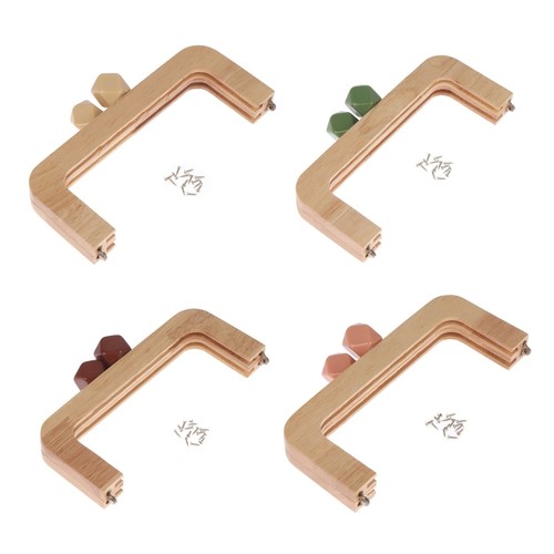 Wooden purse frame kiss - wooden,