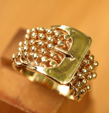 9ct Solid Yellow Gold 5-Row