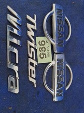 NISSAN MICRA K11 1.0 3DR COMPLETE "TWISTER" SET DECALS EMBLEM LOGO