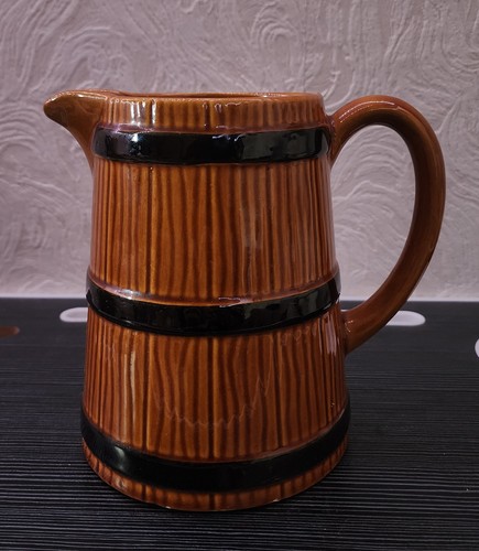 Vintage ceramic barrel jug - ceramic,
