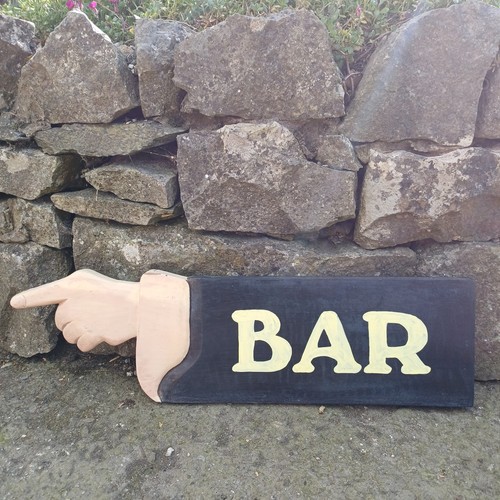Hand painted wooden - hand,