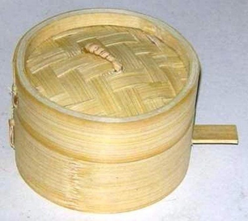 Steamer bamboo beigen 4 - steamer,, (4"