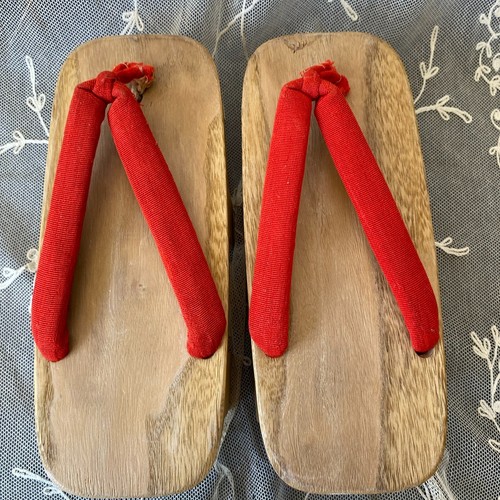 Vintage japanese red - japanese, geta